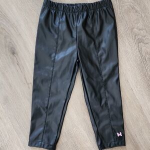 Disney Black Leggings with Pink Accent